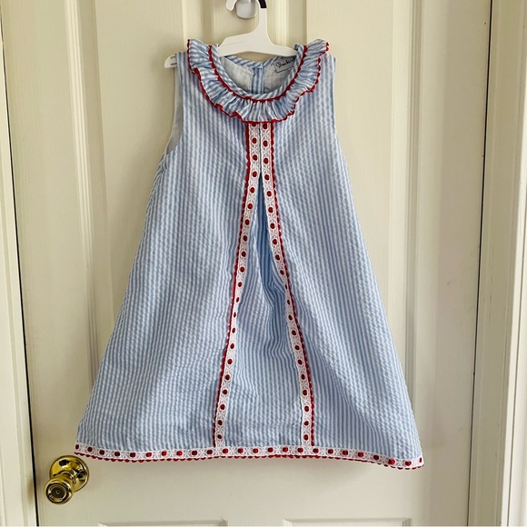 Smockingbird Other - Smockingbird Blue and White Striped Dress in size 5